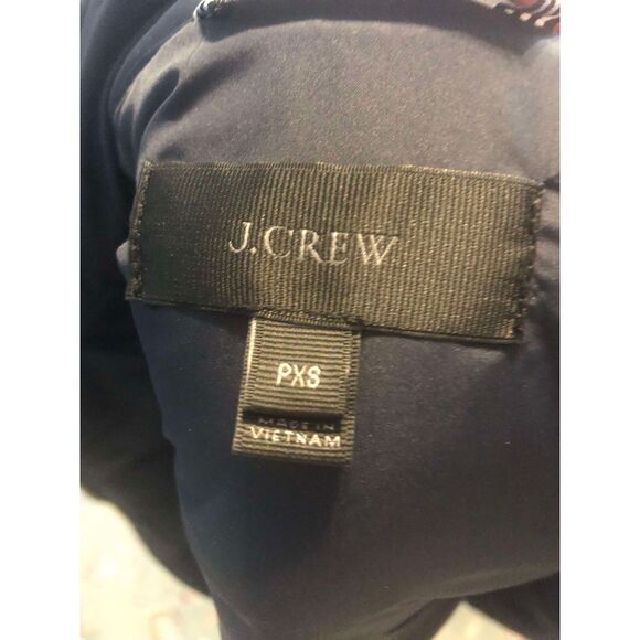 J.Crew Tartan Plaid Red and Green Mountain Puffer Velvet Trim Vest, PXS - Picture 3 of 5